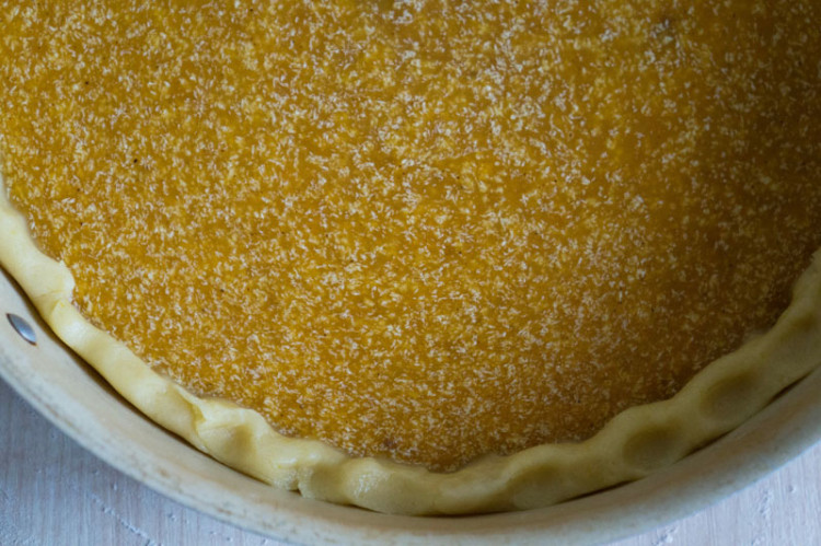 Тыквенный пирог с медом и лимоном
