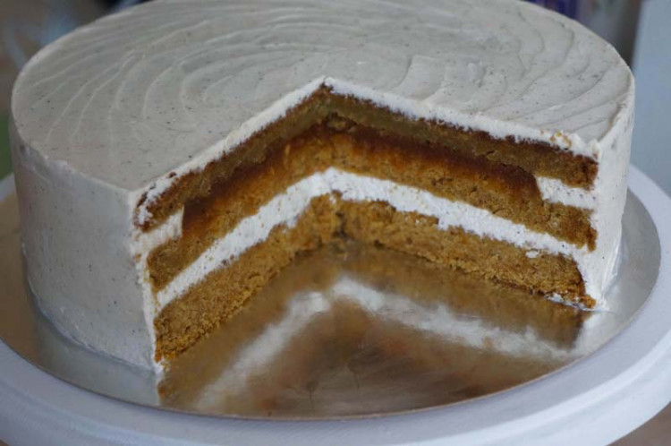 Тыквенно-карамельный торт