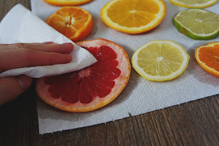 Как сушить цитрусовые для декора